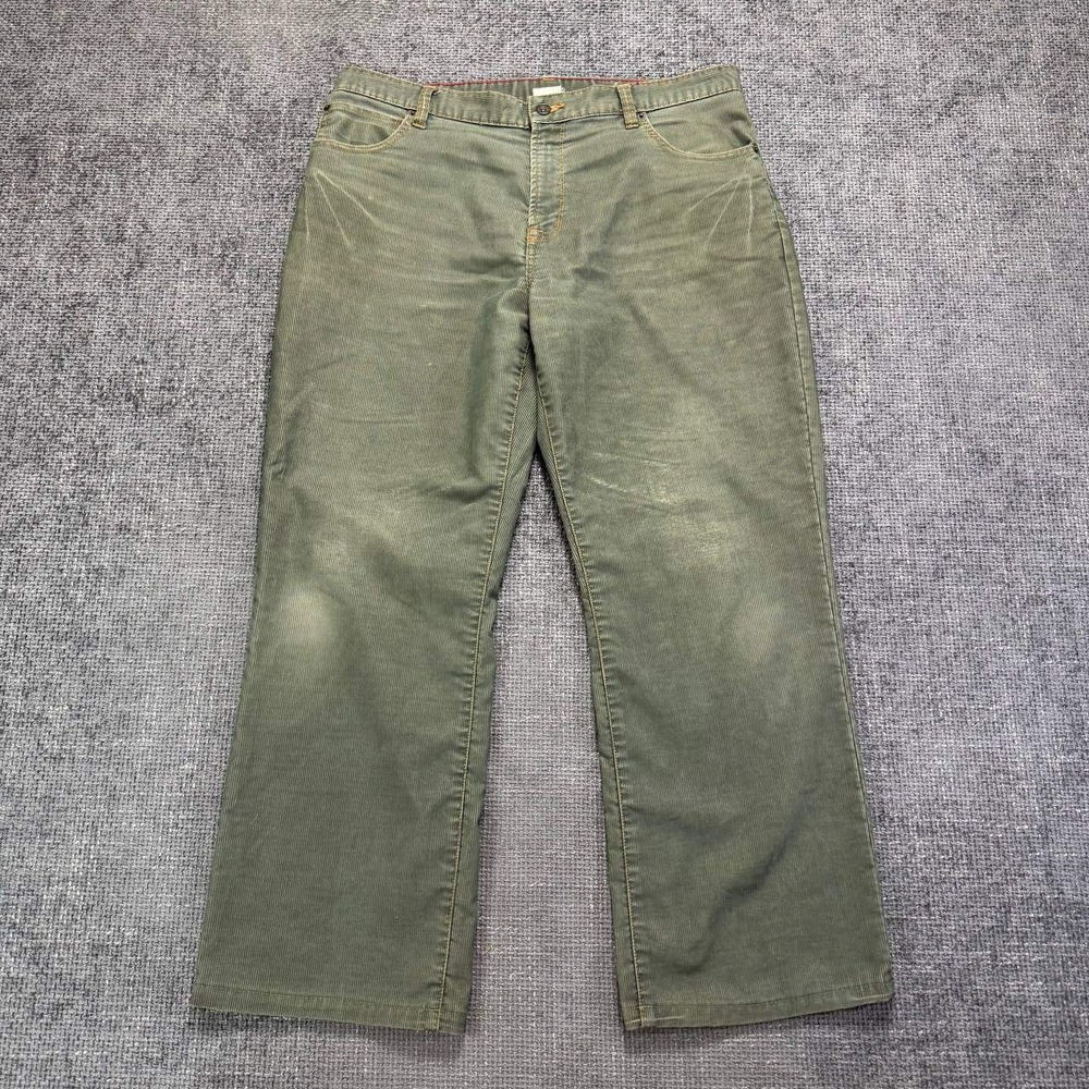 725 Originals Corduroy Pants Mens 36 Olive Green Vintage Y2K Skater Utility